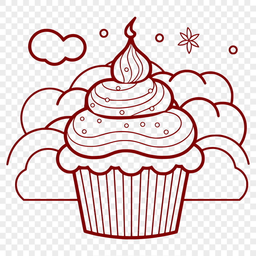 Free Beautiful Cupcake Printable Artwork