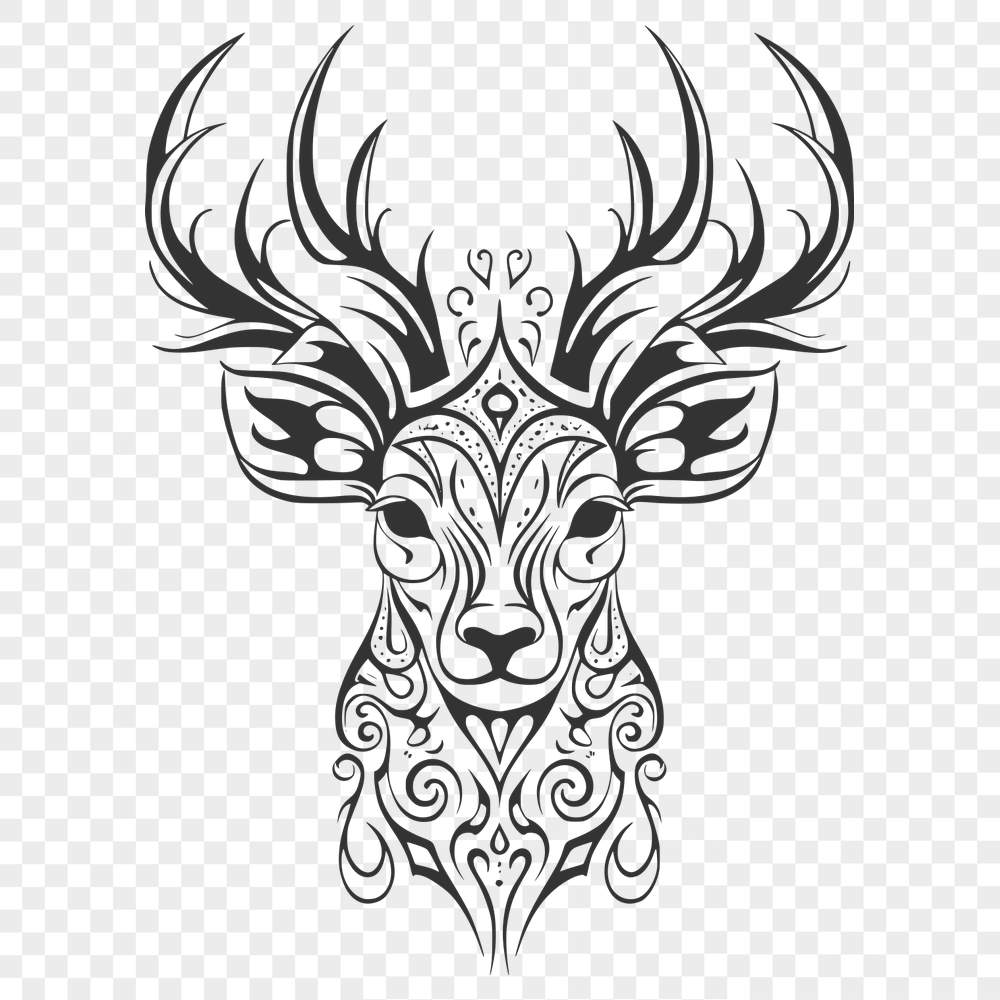 Ornate Deer - For Vinyl Project