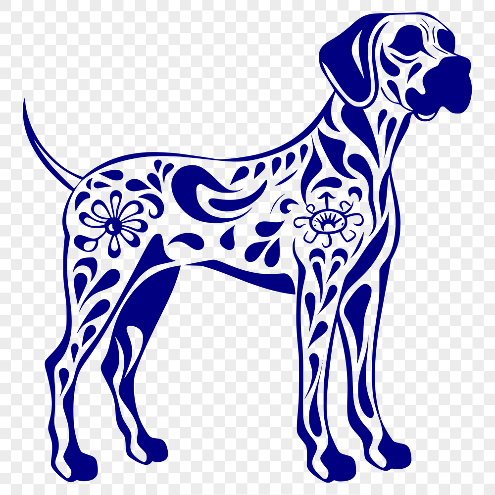 Standing Great Dane Clip Art