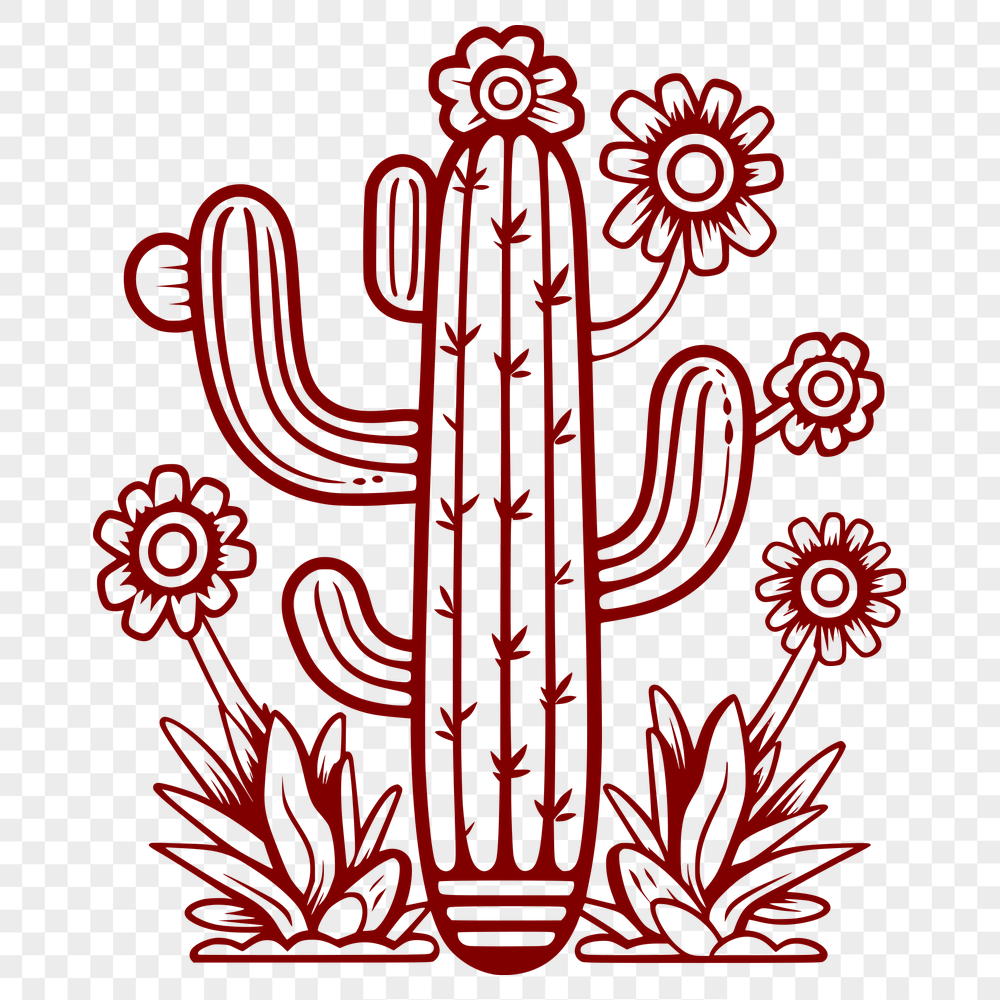 Stunning Cactus - For Glowforge Project