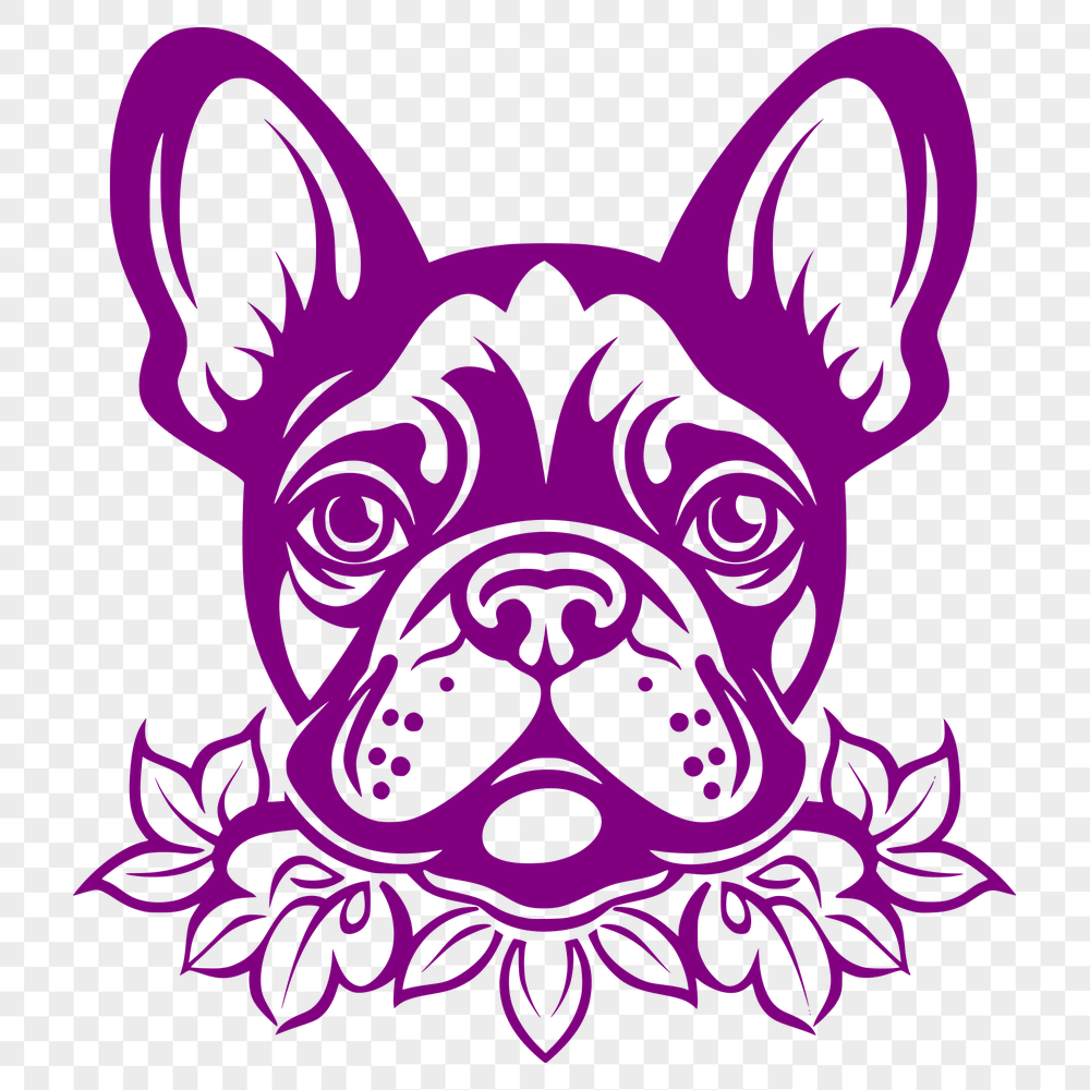 Unique French Bulldog Vector Illustration