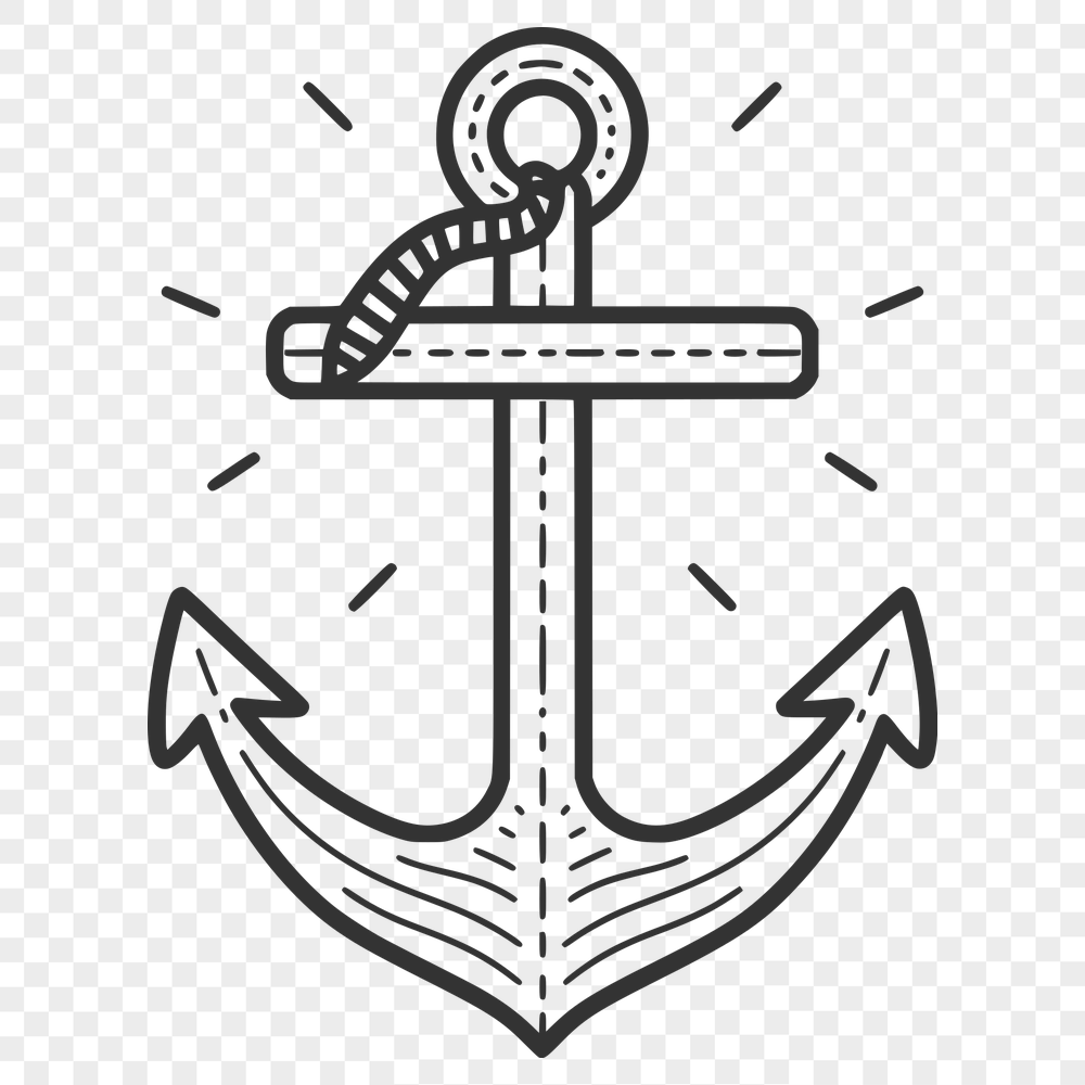 Free Unique Anchor Vector Drawing