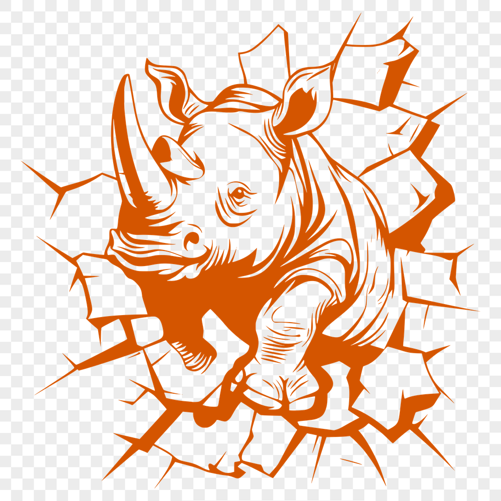 Creative Rhino SVG - For Animal Project