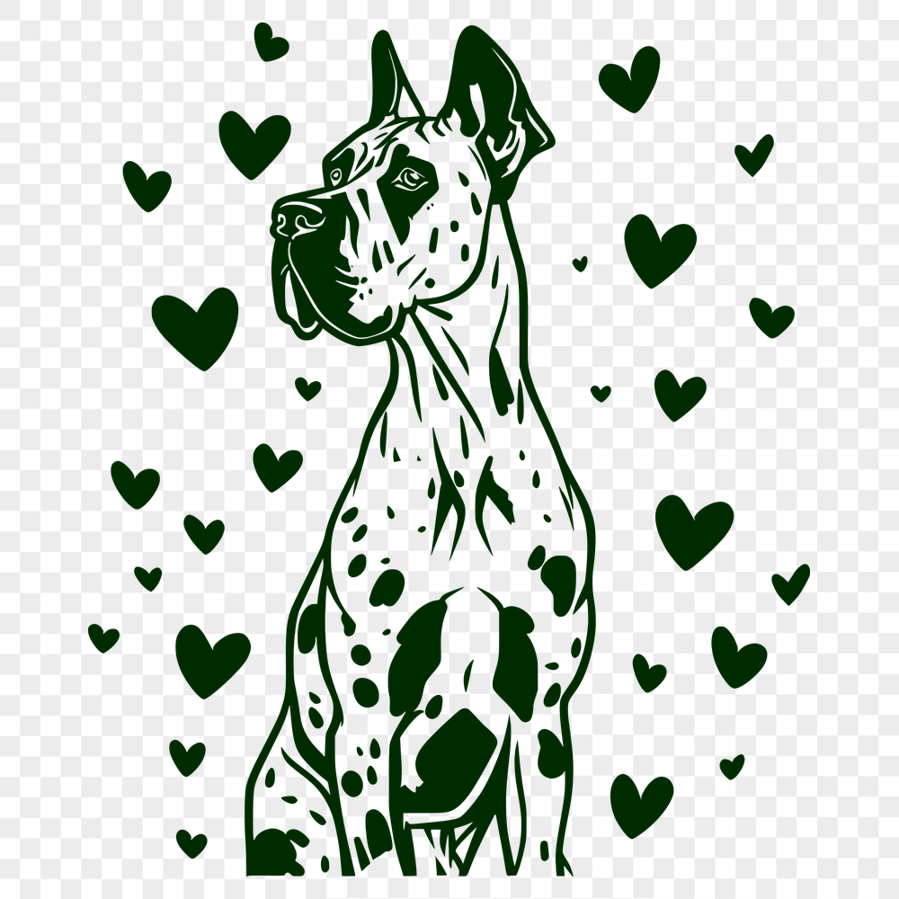 Artistic Great Dane - For Glowforge Project