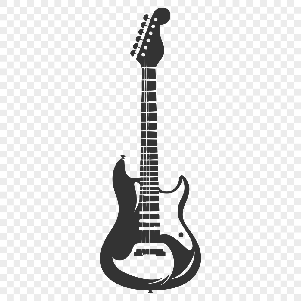 Artistic Guitar Vector Image