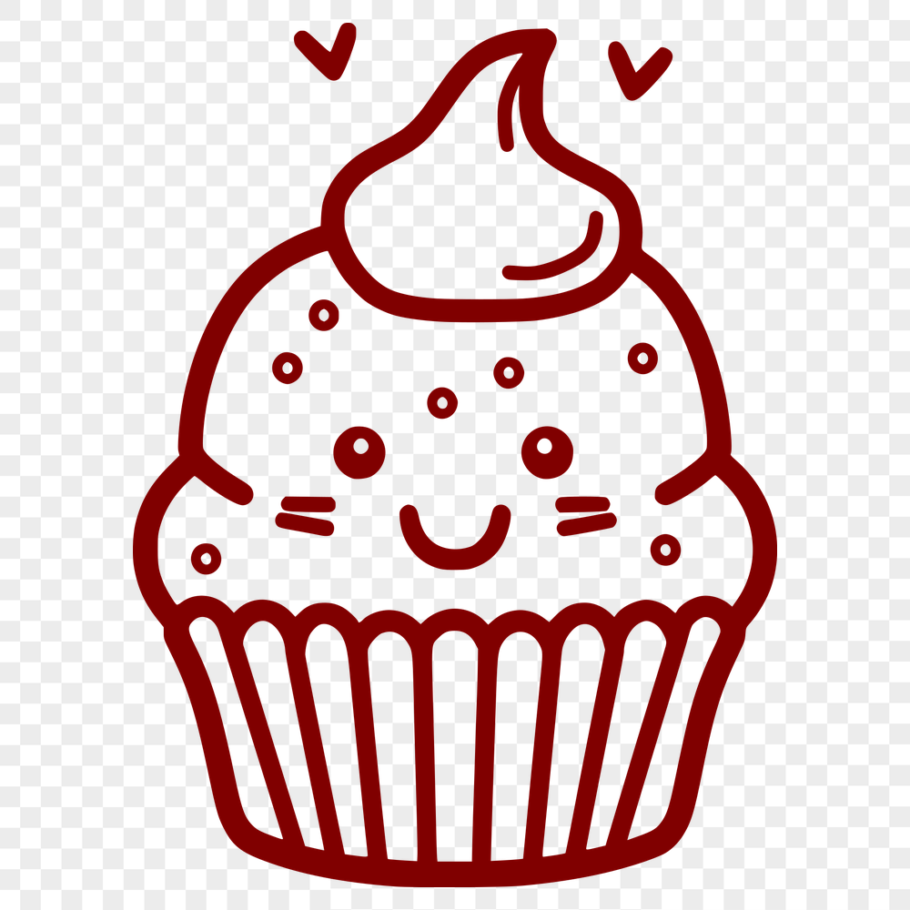 Beautiful Cupcake In SVG & DXF