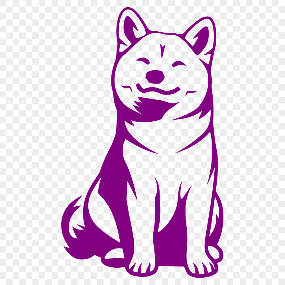 Free Artistic Shiba Inu Clip Art