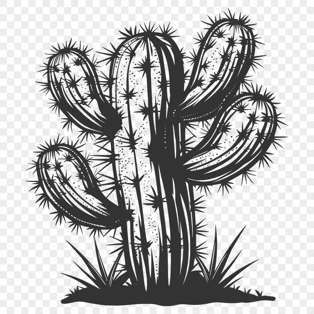 Free Artistic Cactus Decal