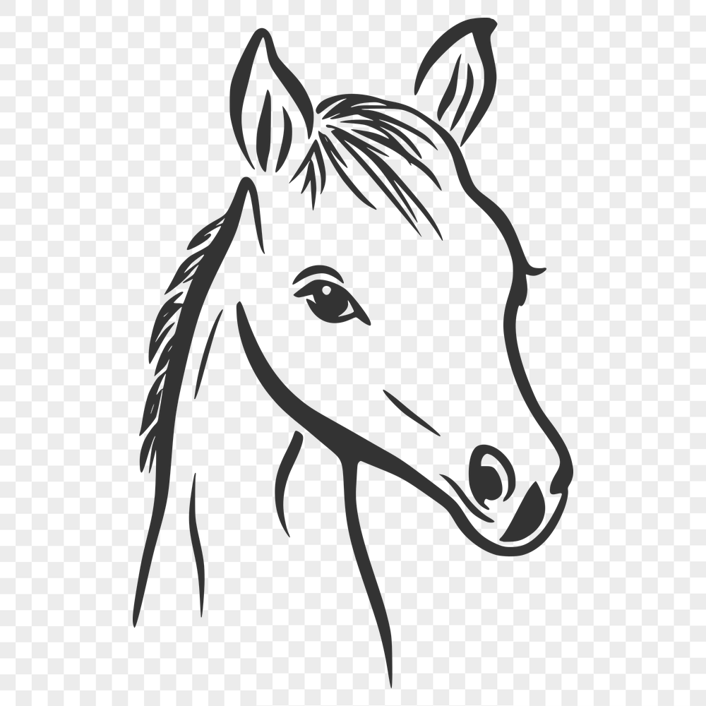 Creative Horse Printable Artwork In PNG For Free Download