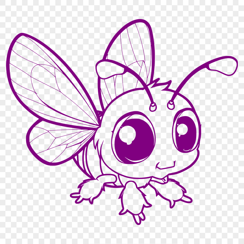 Free Flying Bee Clipart