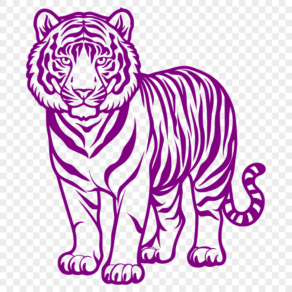 Creative Tiger Vector Art