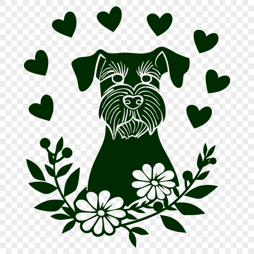 Unique Miniature Schnauzer Vector Craft File