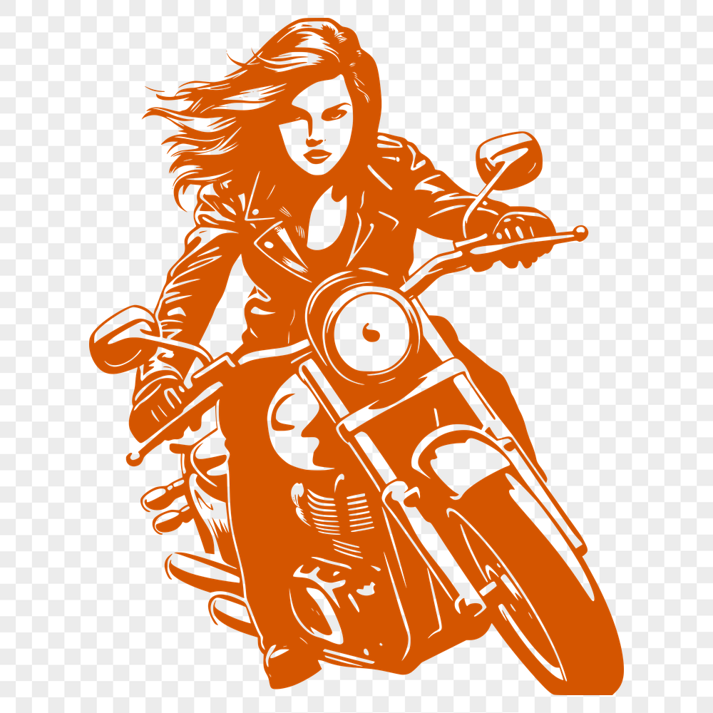 Free Stunning Motorcycle Vector Drawing