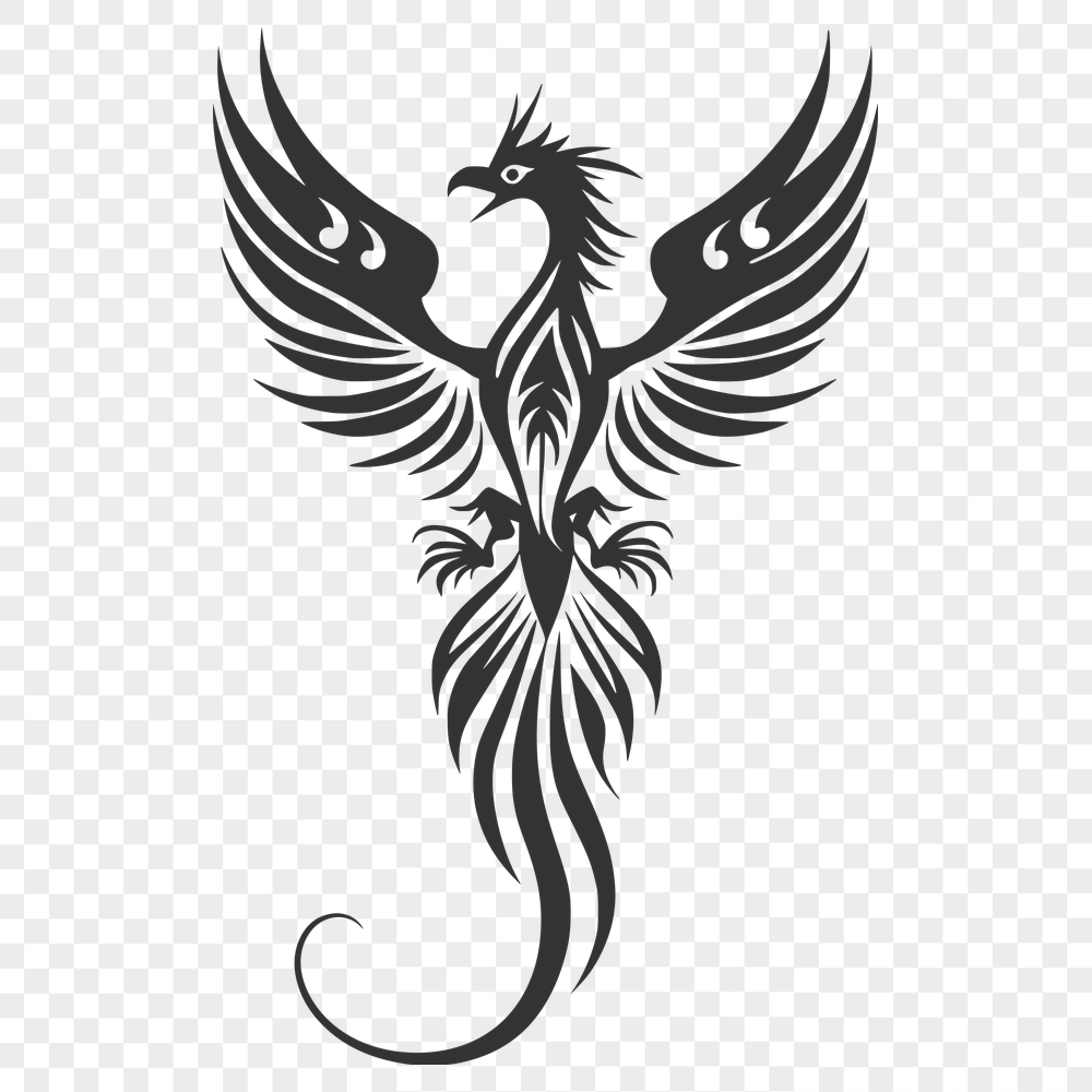 Stunning Pheonix SVG, PNG, PDF And DXF Files