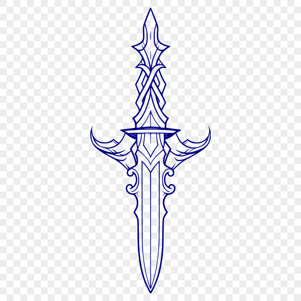 Free Unique Dagger Vector Illustration