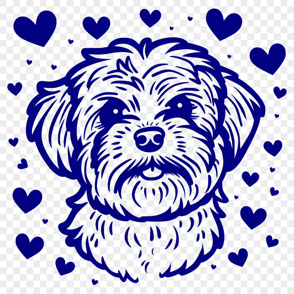 Free Artistic Havanese Vector Illustration