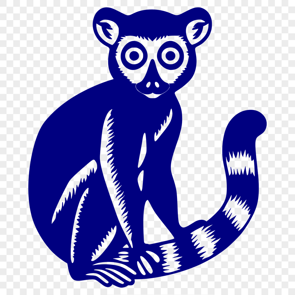 Free Artistic Lemur Drawing