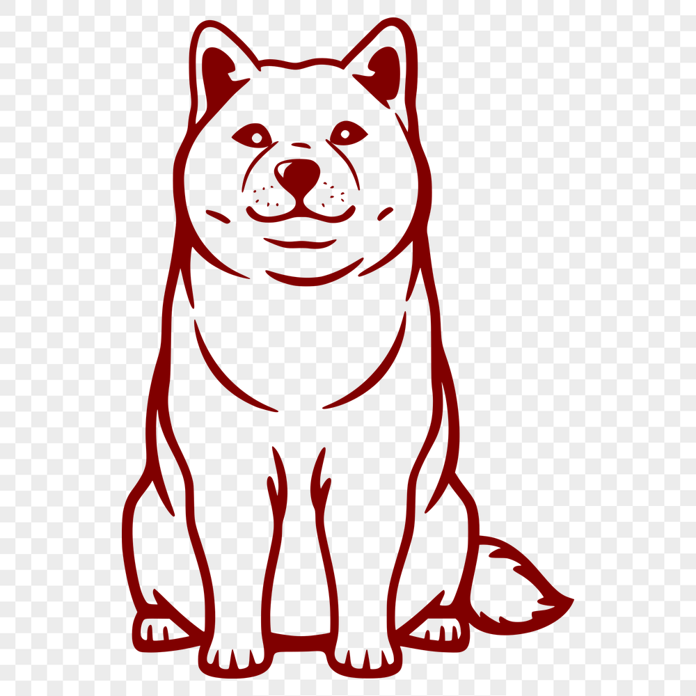 Sitting Shiba Inu PDF