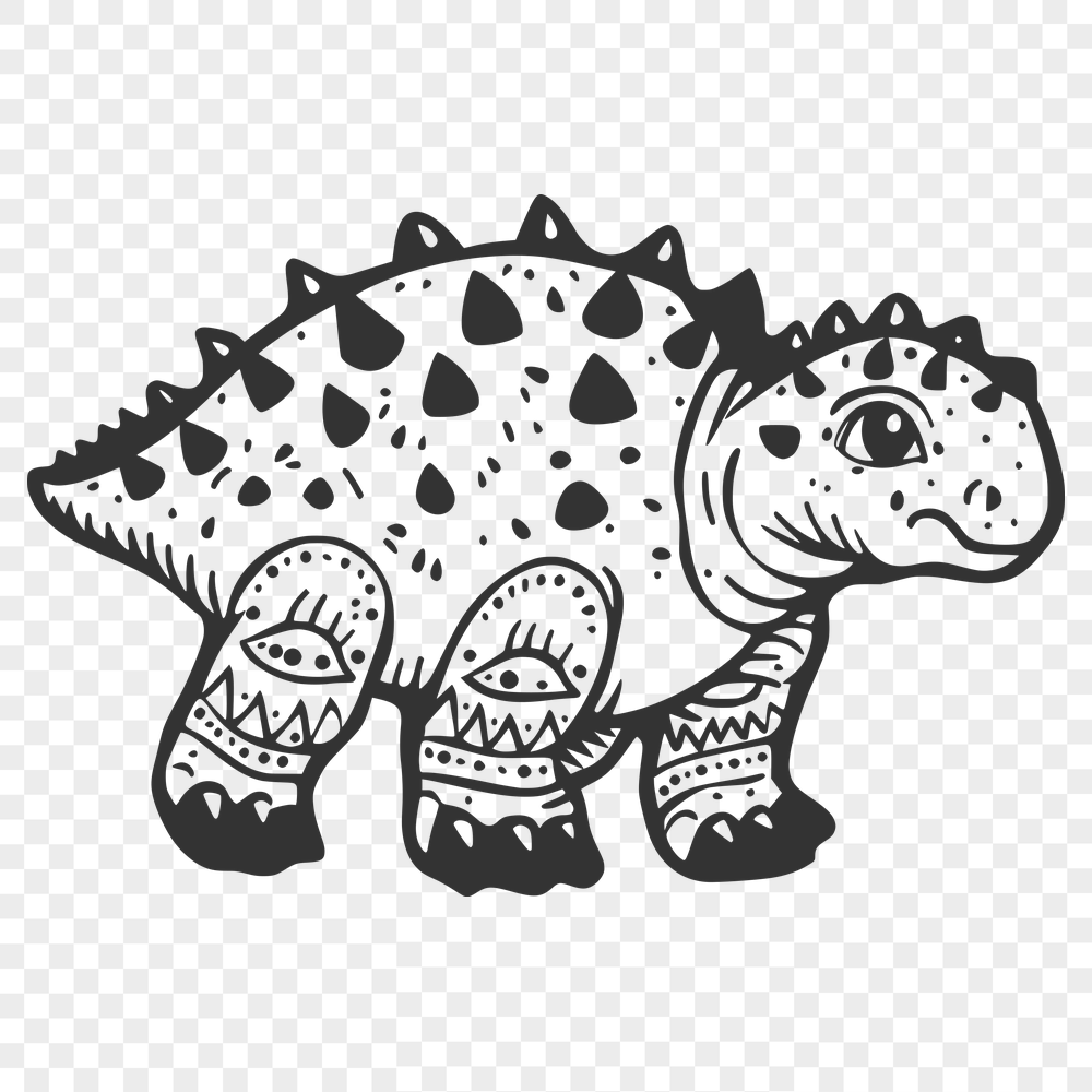 Free Unique Ankylosaurus Clip Art