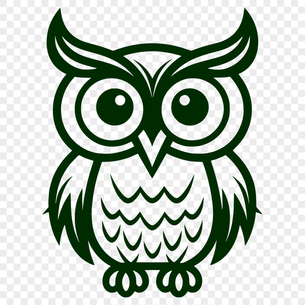 Free Unique Owl Stencil