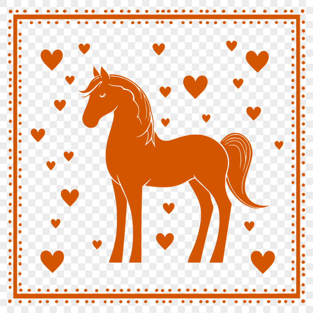 Free Horse Digital Artwork In DXF For Free Download