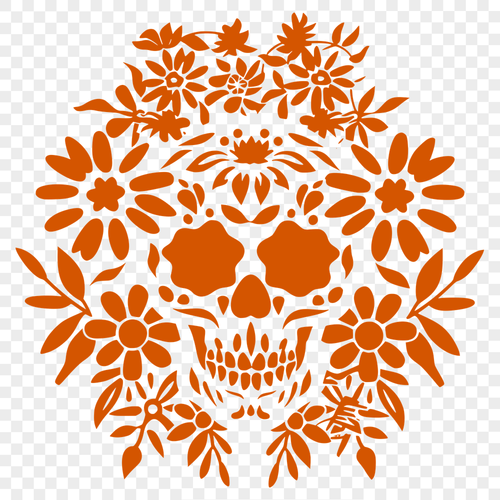 Floral Skull Image