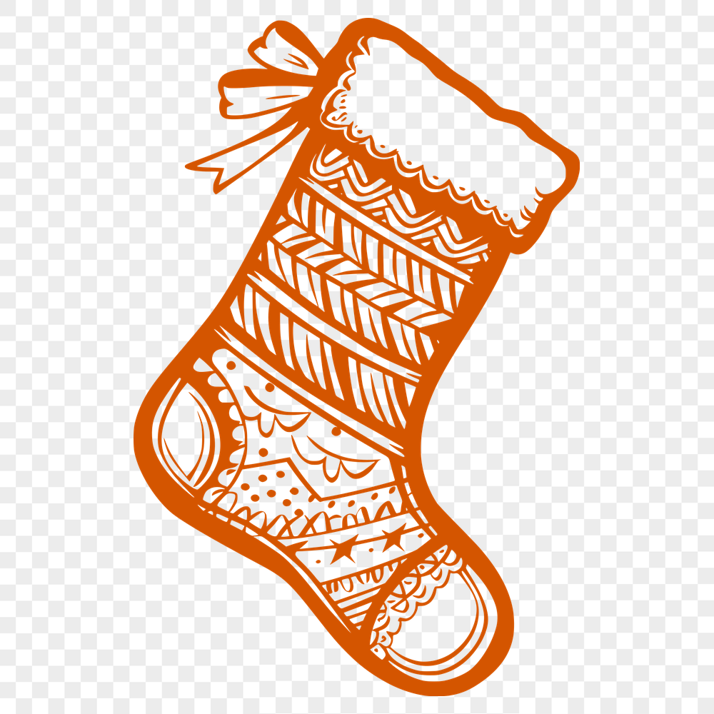 Artistic Stocking Vector Image