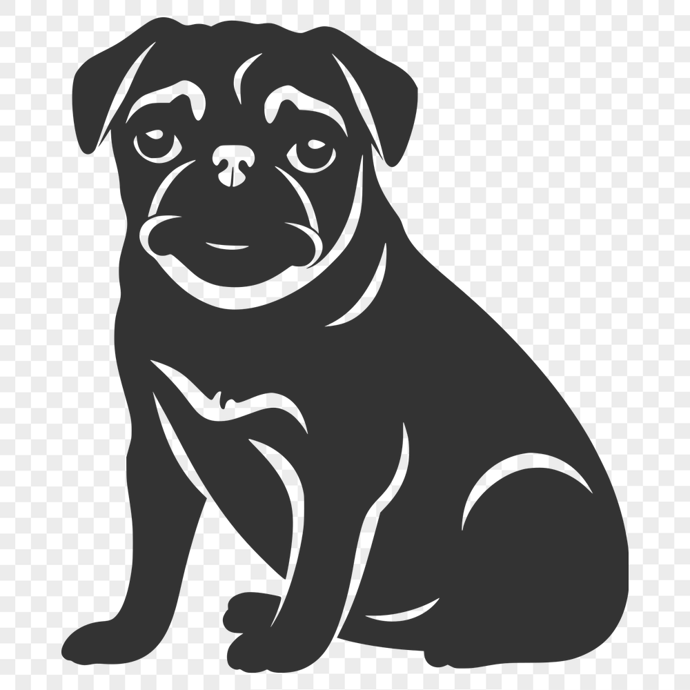 Free Free Pug Illustration