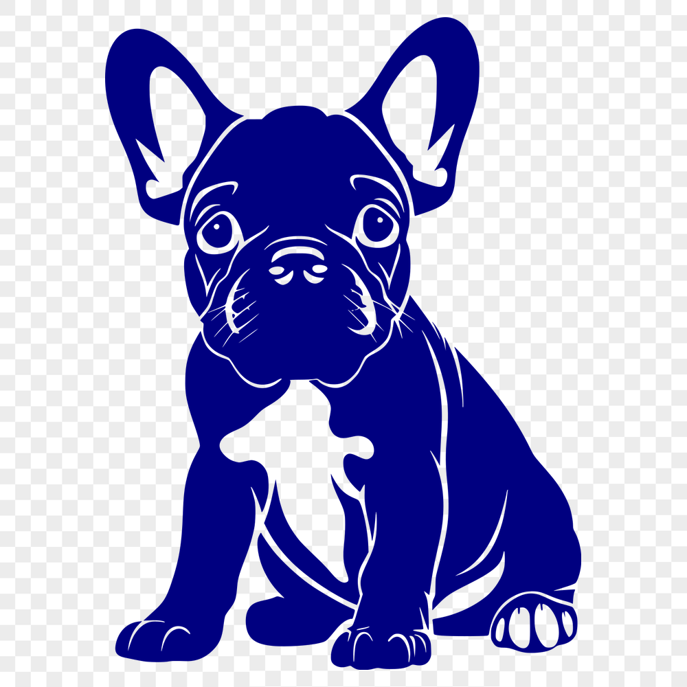 Free Sitting French Bulldog PNG