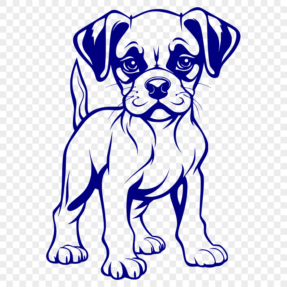 Cute Puppy Digital Drawing