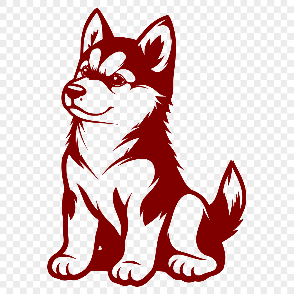 Stunning Husky Clip Art