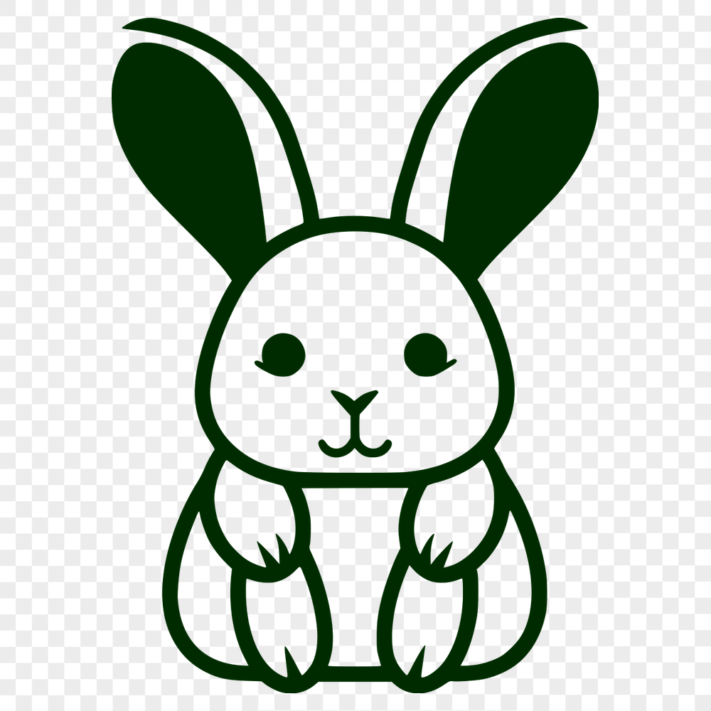 Sitting Rabbit SVG