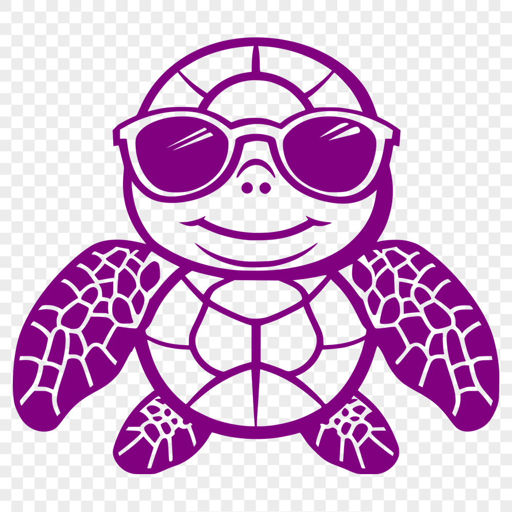 Sea Turtle Wearing Sunglasses