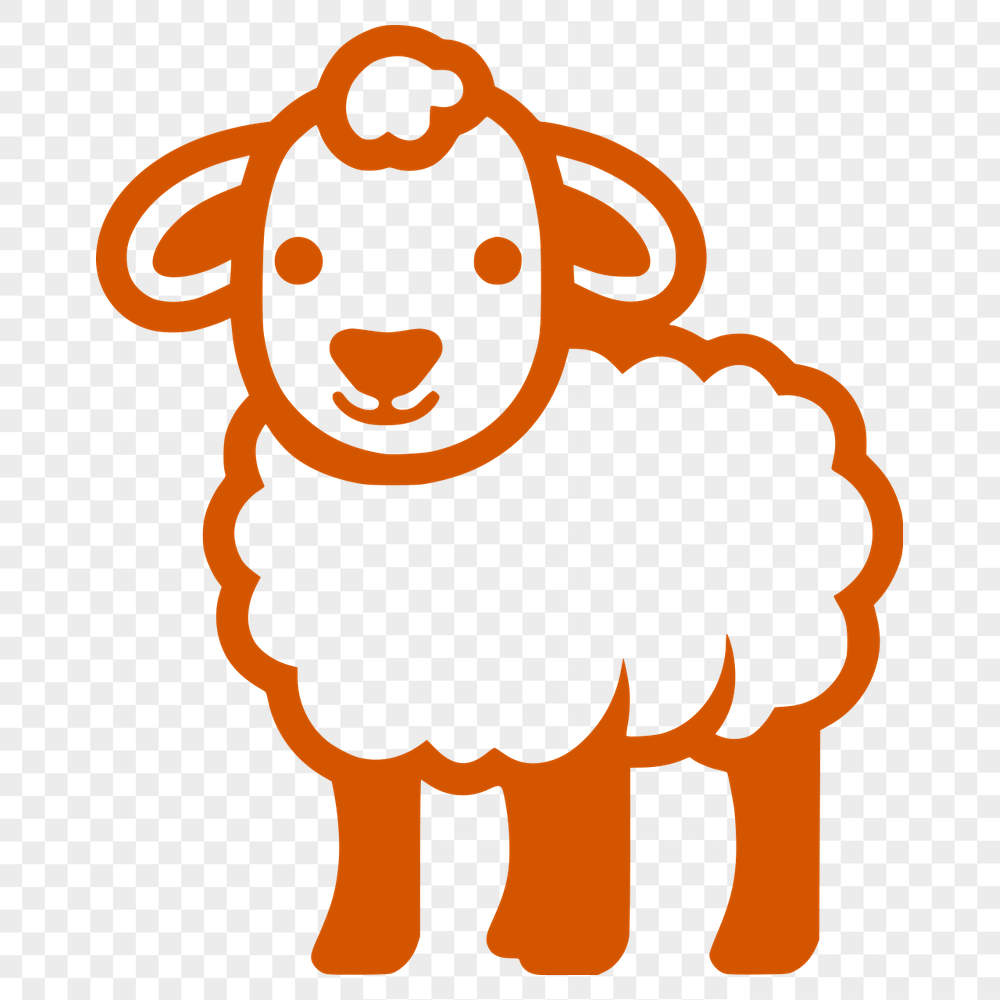 Free Unique Sheep Digital Artwork