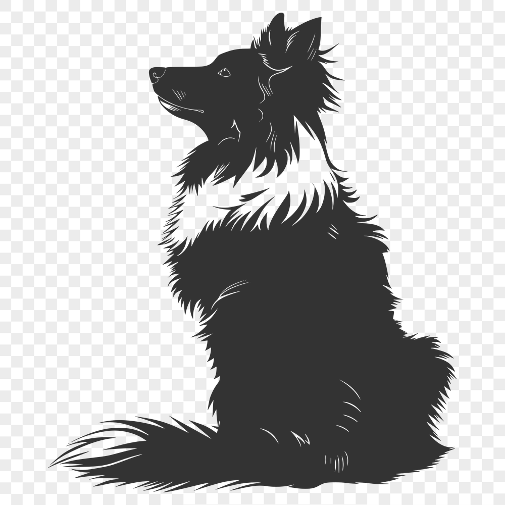 Free Sitting Dog Design