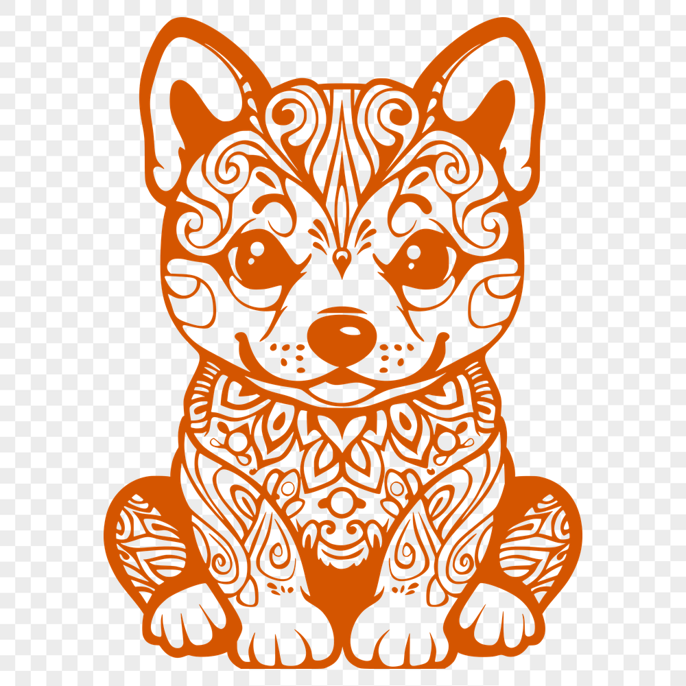 Artistic Shiba Inu Illustration