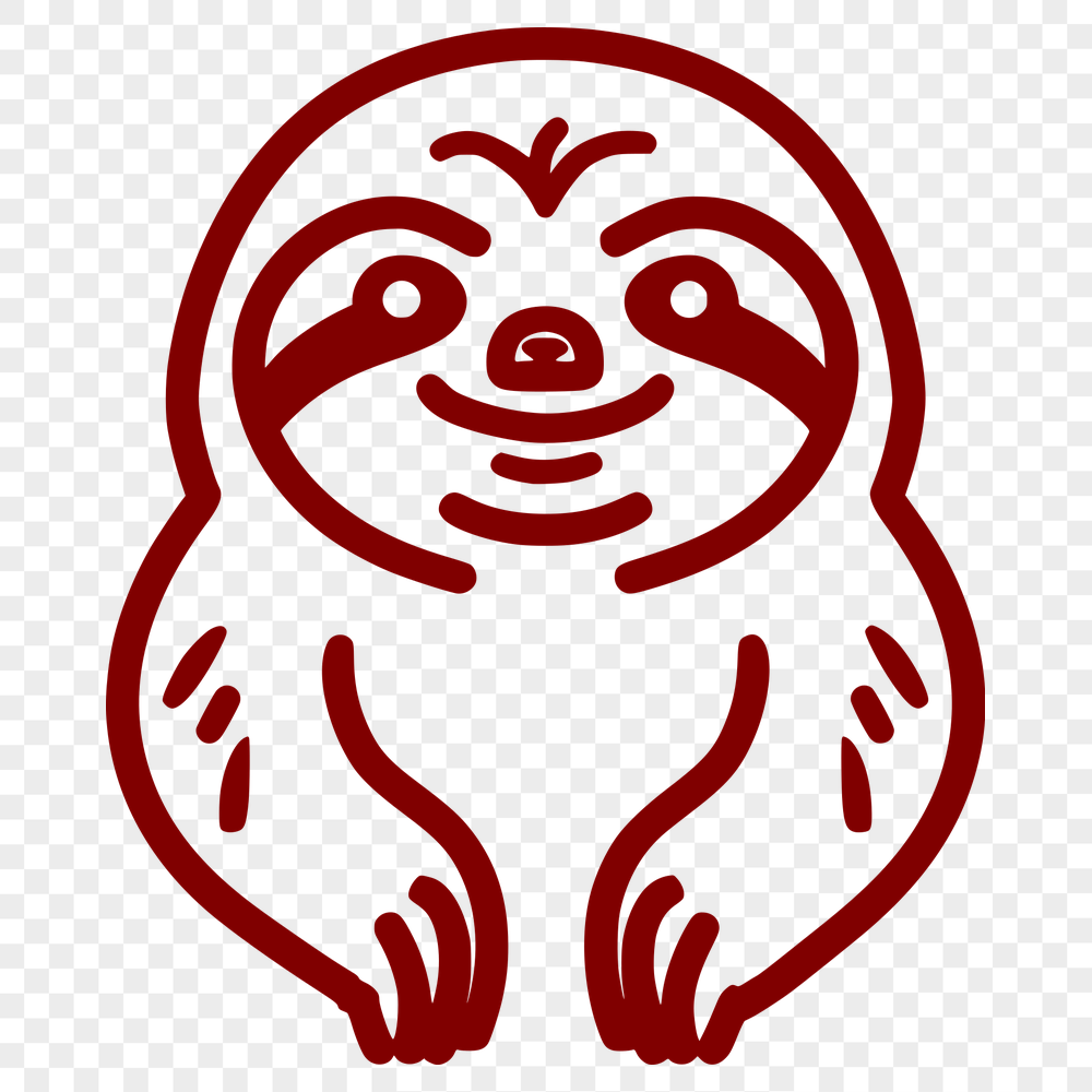 Free Unique Sloth Digital Art