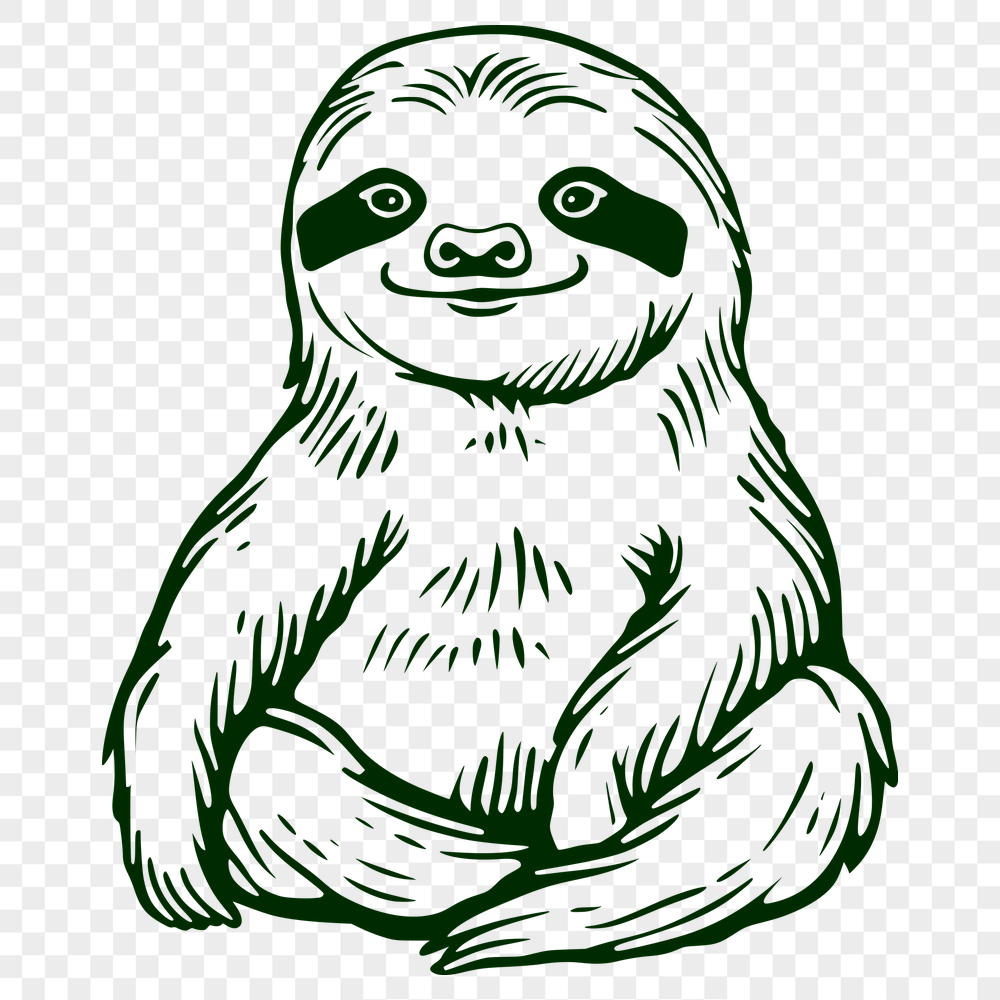 Creative Sloth Artwork