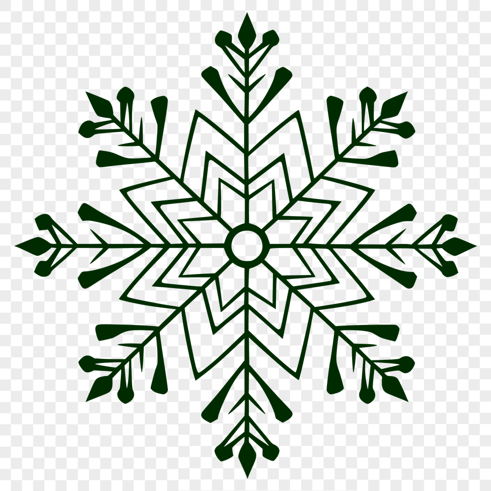 Artistic Snowflake In PDF