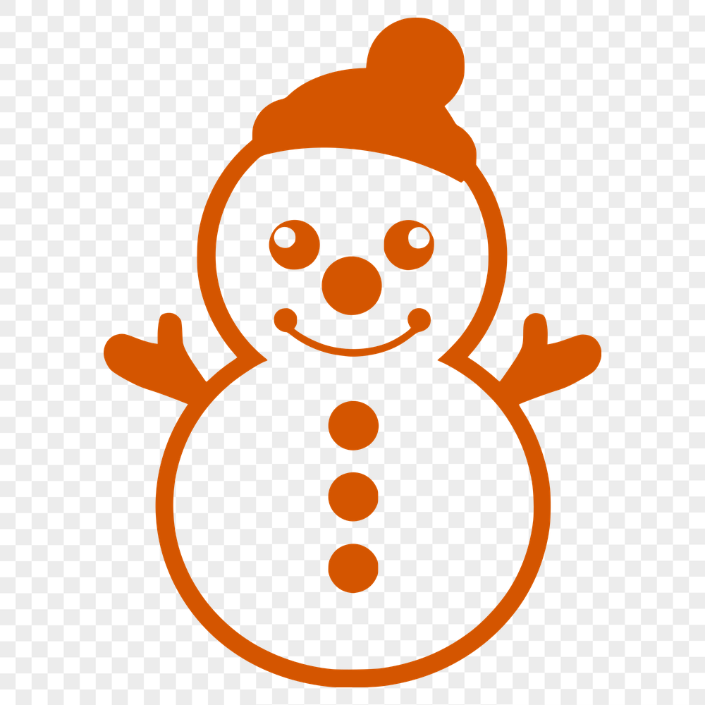 Beautiful Snowman - Vinyl SVG