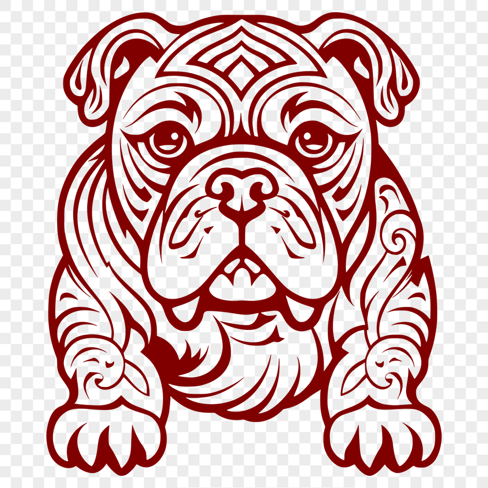 Stunning Bulldog Vector Illustration