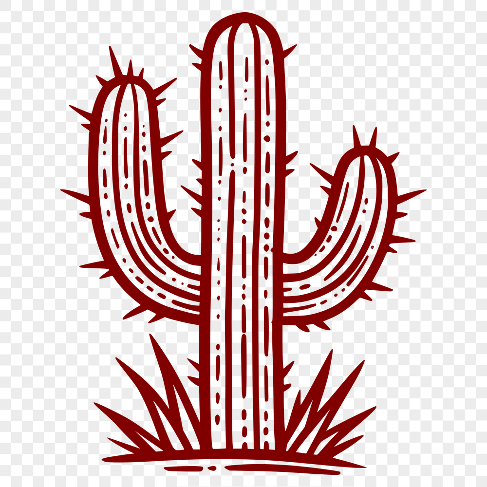 Unique Cactus Vector Illustration