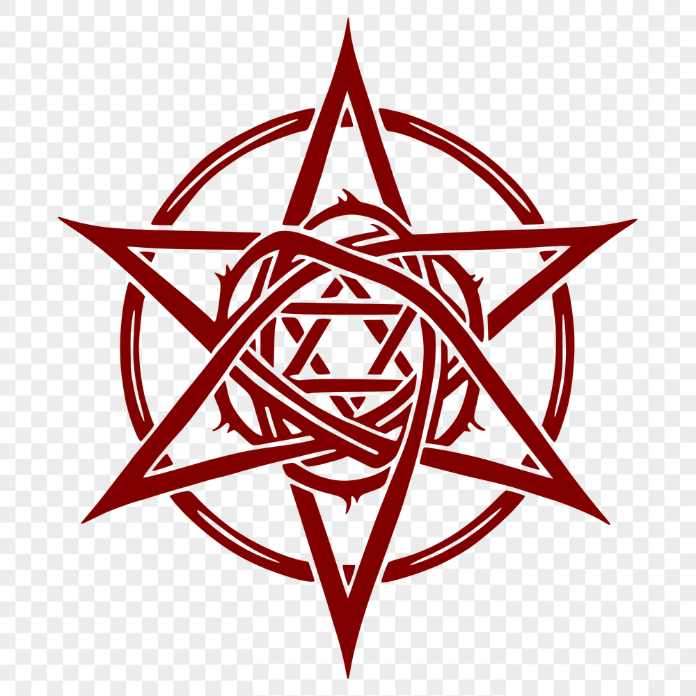 Unique Pentagram Vector Drawing