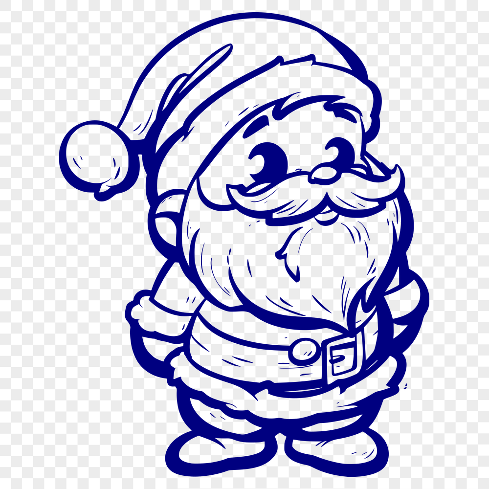 Unique Santa Claus Vector Illustration