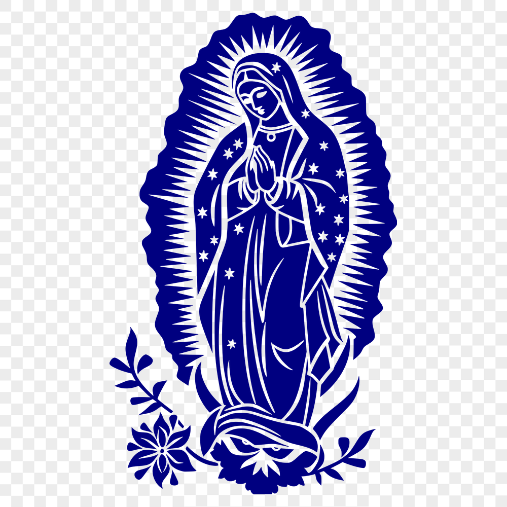 Free Floral Our Lady Of Guadalupe  Clipart