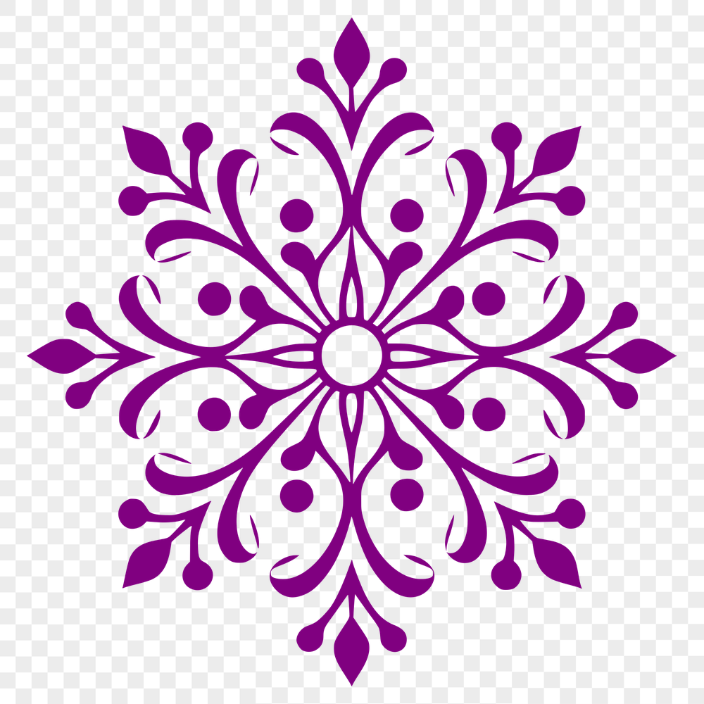 Ornate Snowflake In PDF Format