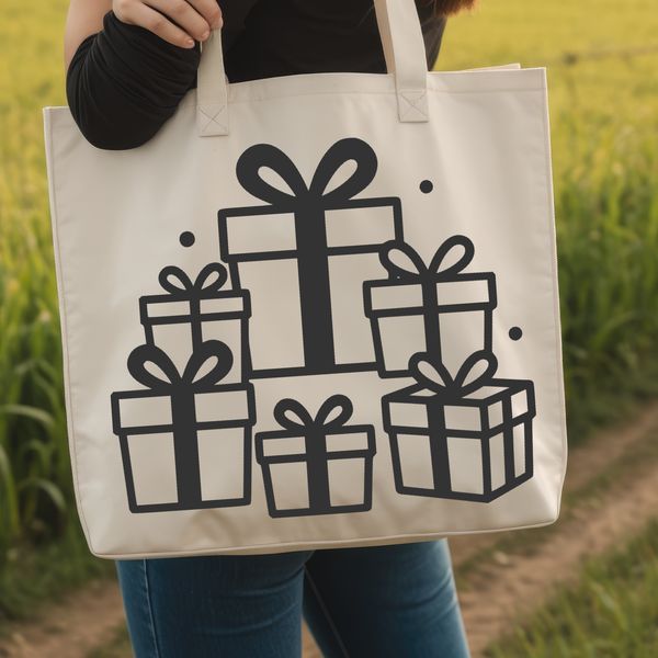 Vector illustration of a gift box, ideal for Christmas or birthday decoration.