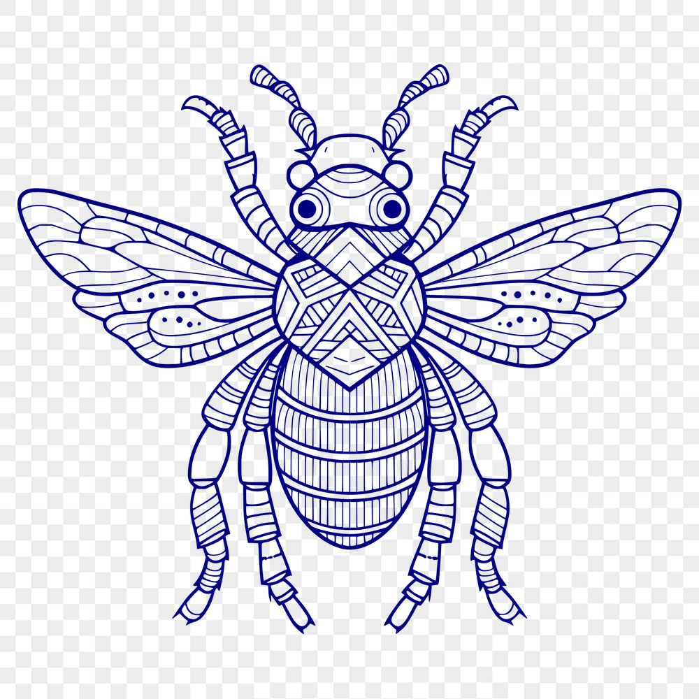 Unique Bee Printable Image