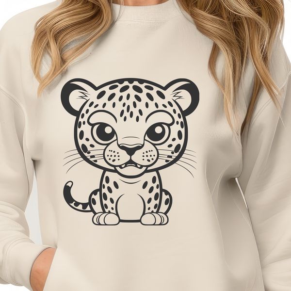 Geometric Jaguar Silhouette Illustrated jaguar vector graphic in bold lines and geometric shapes.