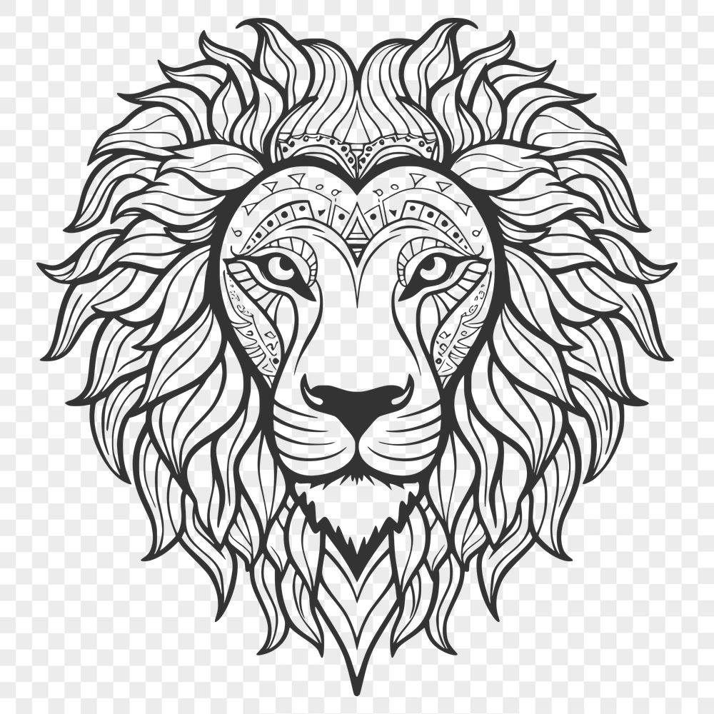 Free Free Lion Drawing